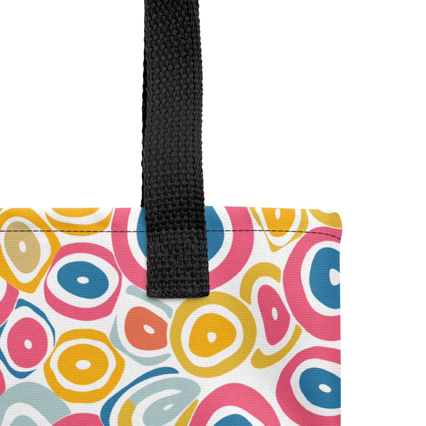 Colorful Hoops Pattern: Embrace the Vibrancy!  Tote bag