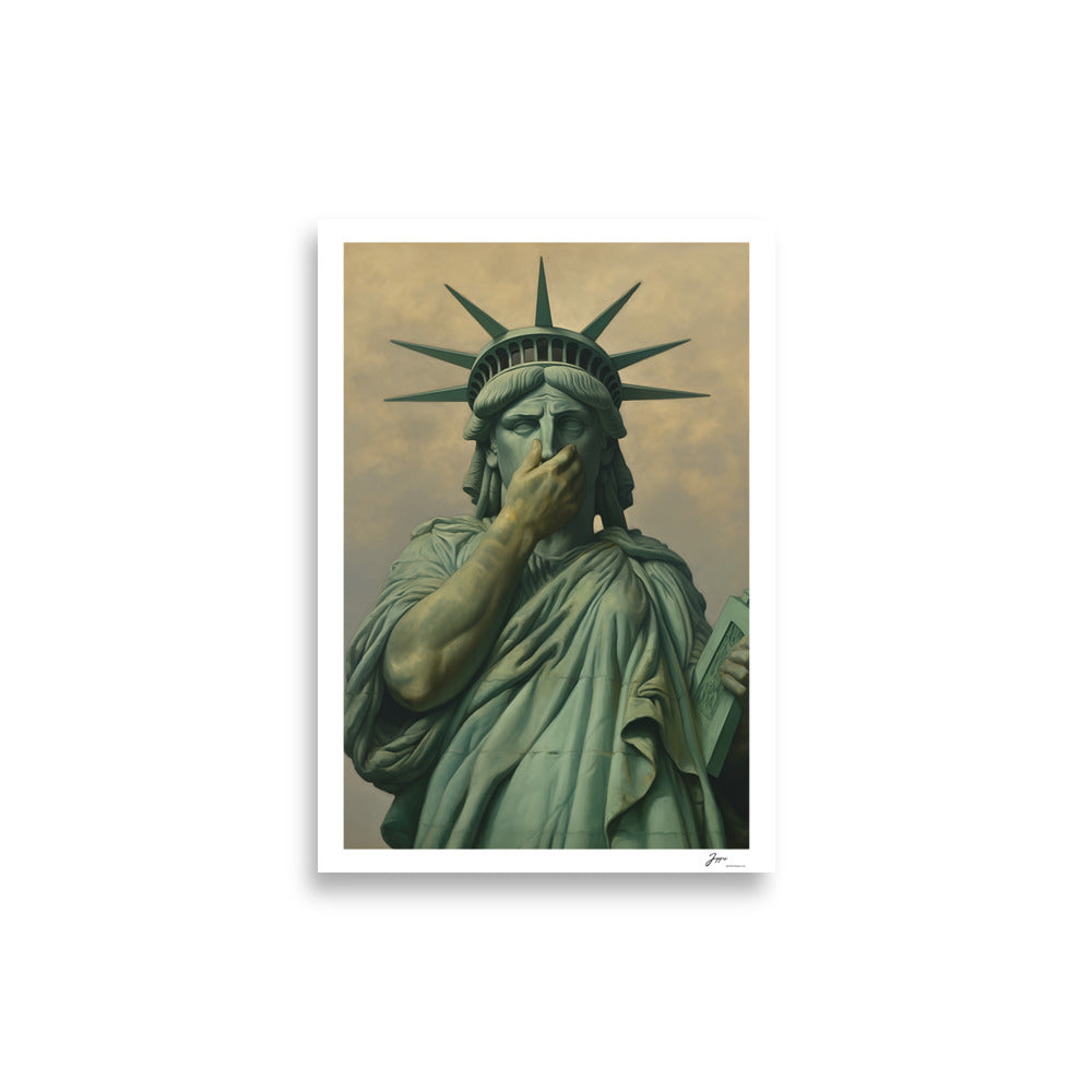 Liberty Statue - Poster - Funny Bathroom Prints