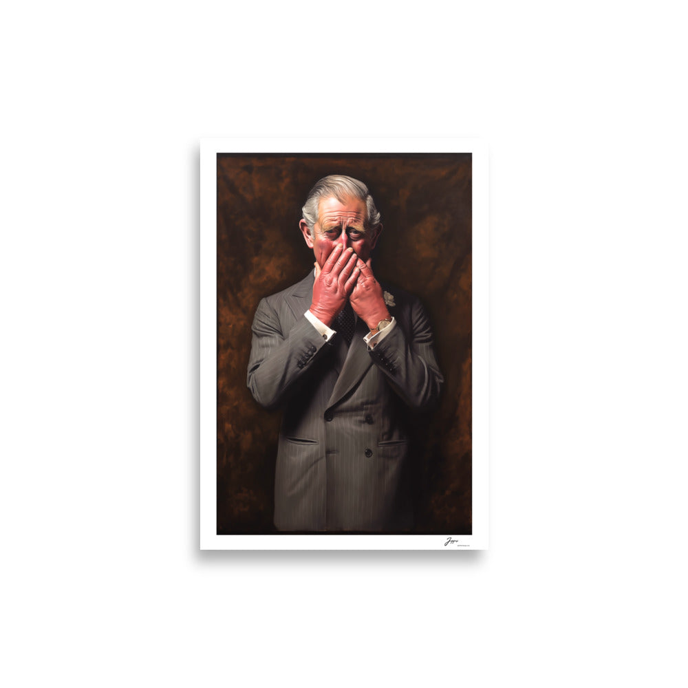 King Charles - Poster -Funny Bathroom Prints