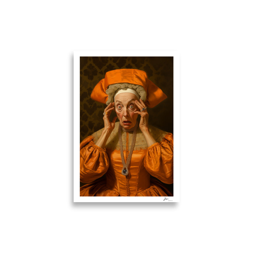 Duchess Seraphina - Poster - Funny Classical  Painting Portrait Prints