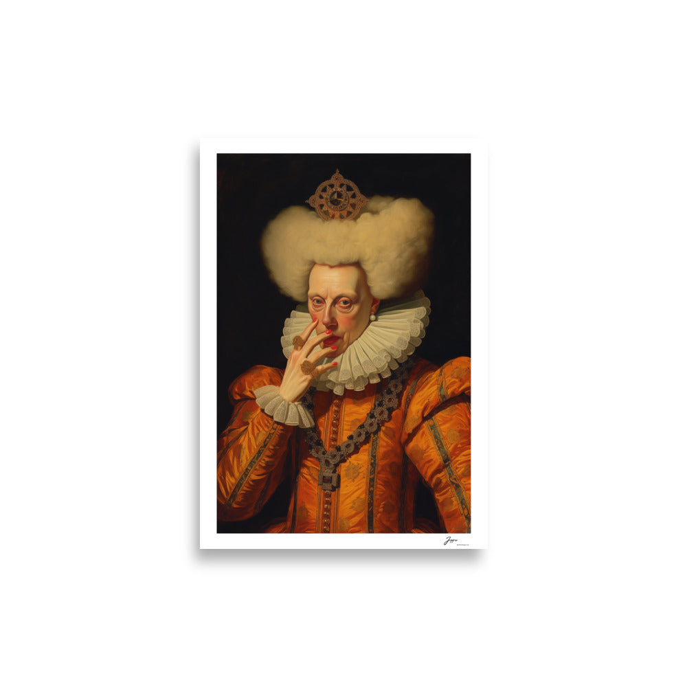 Countess Beatrice - Poster - Funny Classical  Painting Portrait Prints