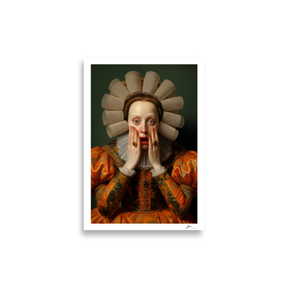 Marquessa Penelope - Poster - Funny Classical  Painting Portrait Prints