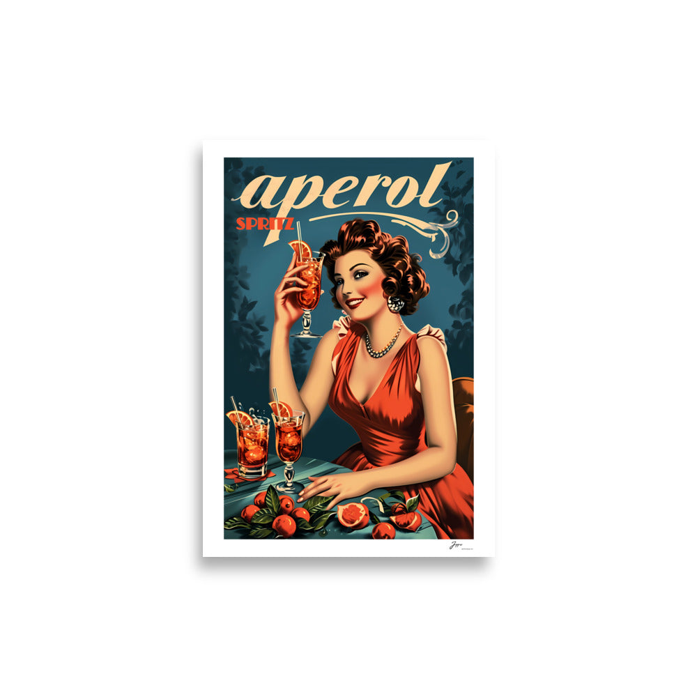 Vintage Aperol Spritz Poster: A Toast to Timeless Elegance!