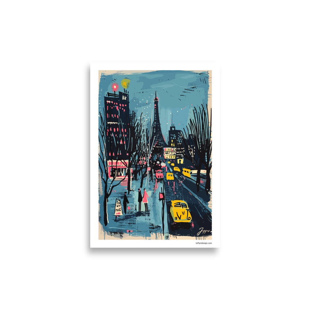 City Views Paris- Eiffel  - Poster - Original Wall Art