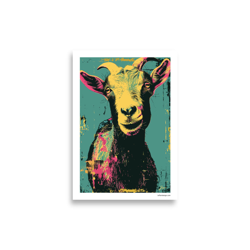 Billy - Farmyard Pop Portraits - Poster