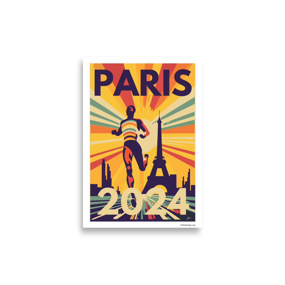 Poster Title: Paris 2024 Poster | Vibrant Sports Event Tribute