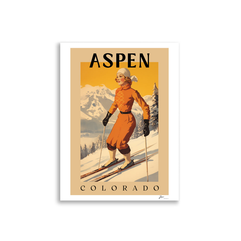 Aspen - Ski Vintage Poster