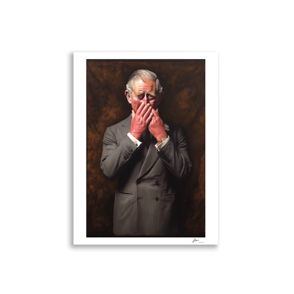 King Charles - Poster -Funny Bathroom Prints