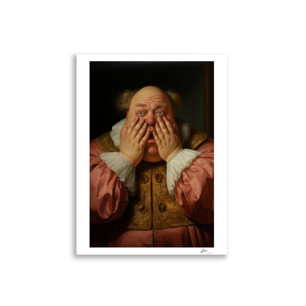 Baron Bartholomew  Poster - Funny Classical  Painting Portrait Prints