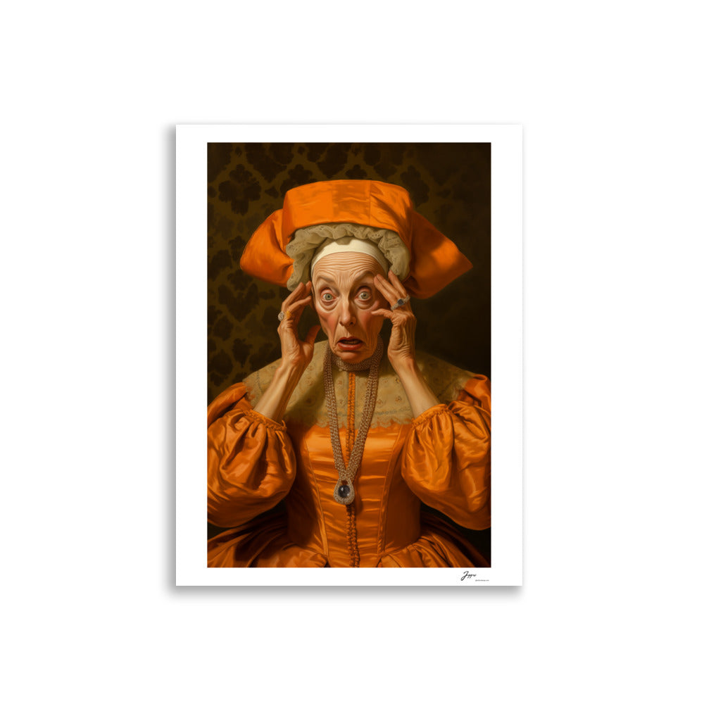 Duchess Seraphina - Poster - Funny Classical  Painting Portrait Prints