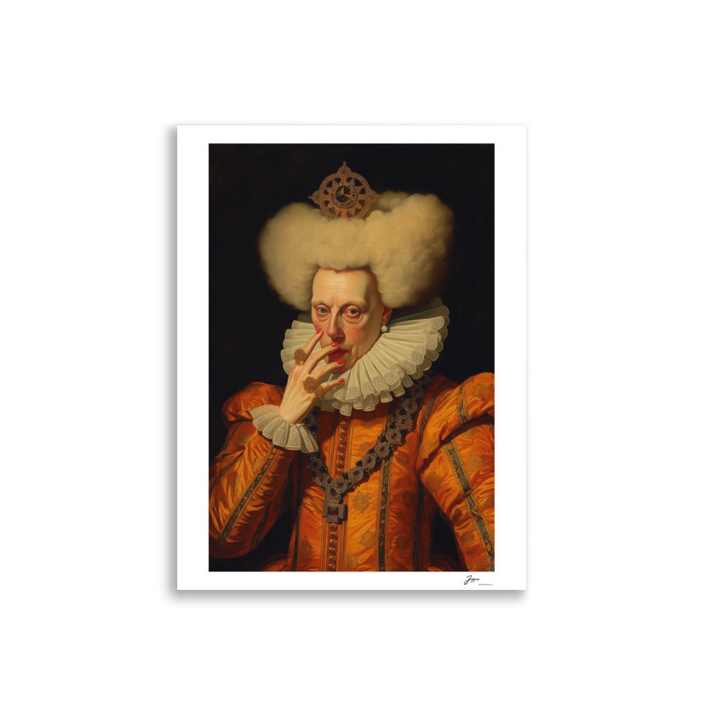 Countess Beatrice - Poster - Funny Classical  Painting Portrait Prints