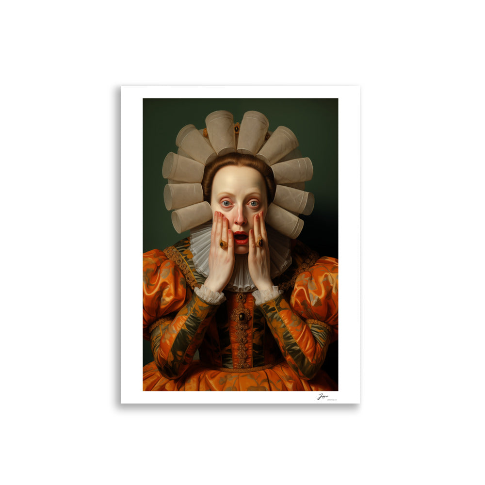 Marquessa Penelope - Poster - Funny Classical  Painting Portrait Prints