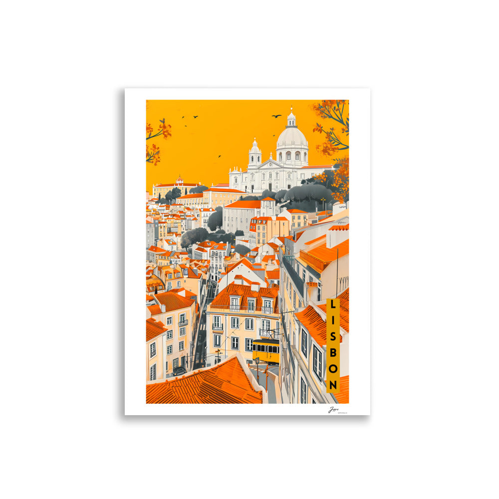 Paint in Yellow - City Vibes - Poster - Lisbon