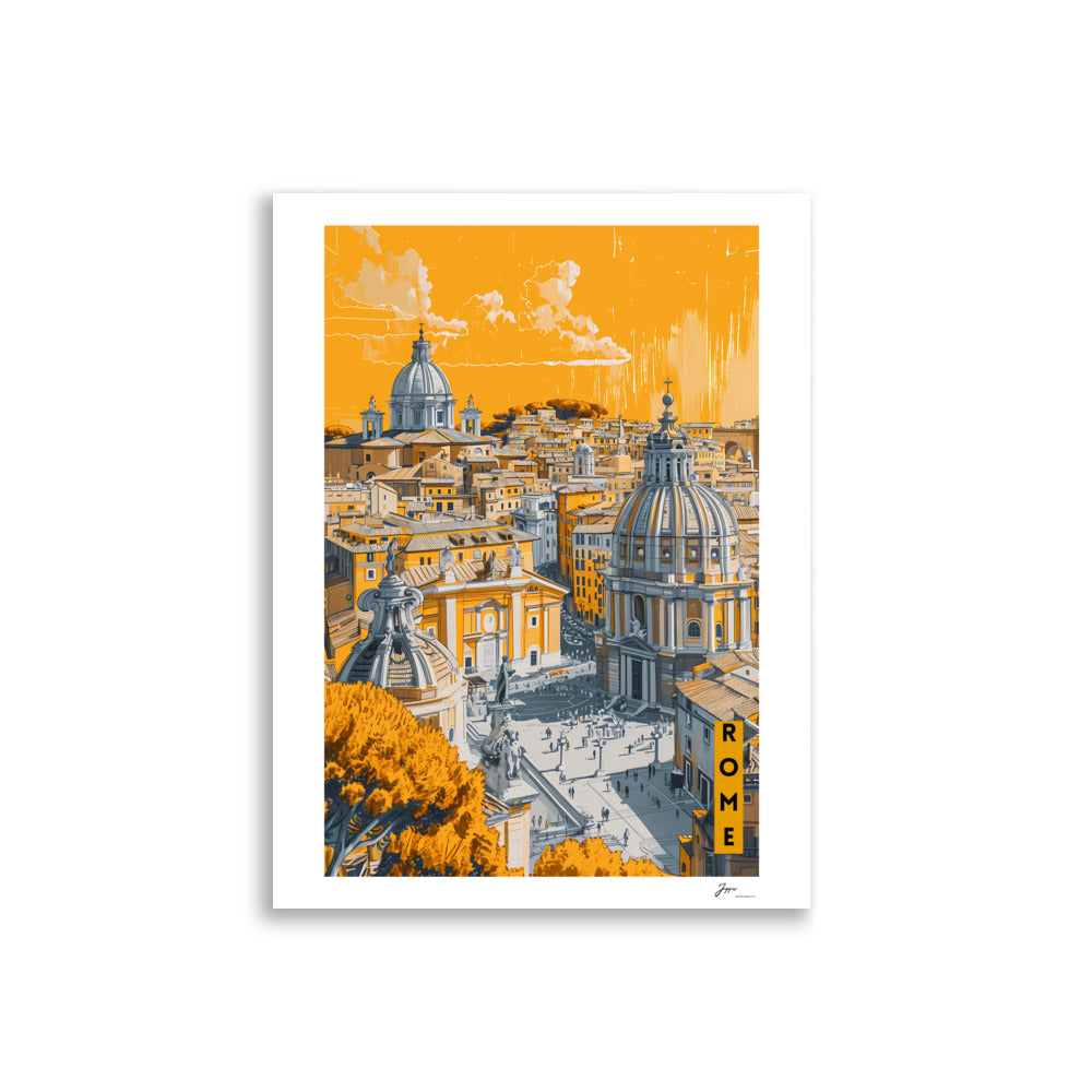 Paint in Yellow - City Vibes - Poster - Rome