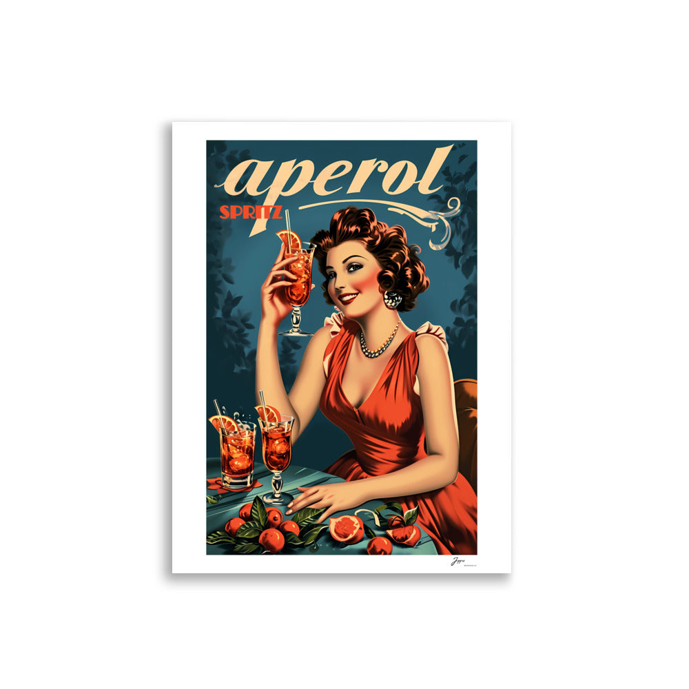 Vintage Aperol Spritz Poster: A Toast to Timeless Elegance!