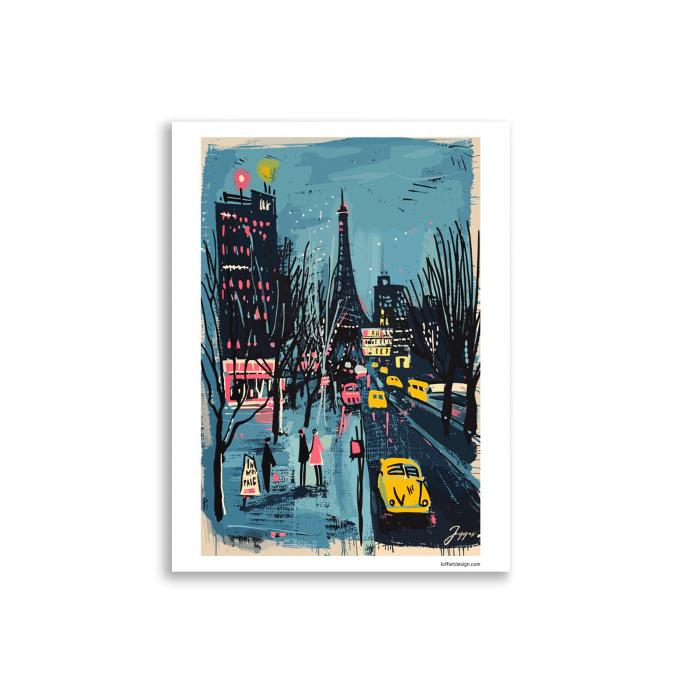 City Views Paris- Eiffel  - Poster - Original Wall Art