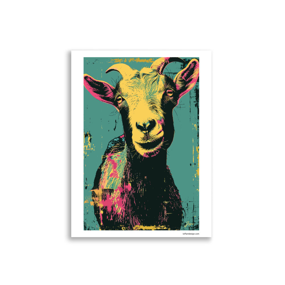 Billy - Farmyard Pop Portraits - Poster