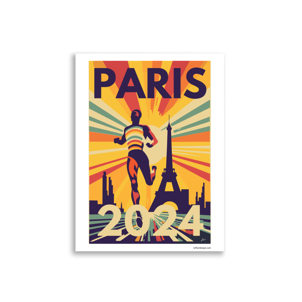 Poster Title: Paris 2024 Poster | Vibrant Sports Event Tribute