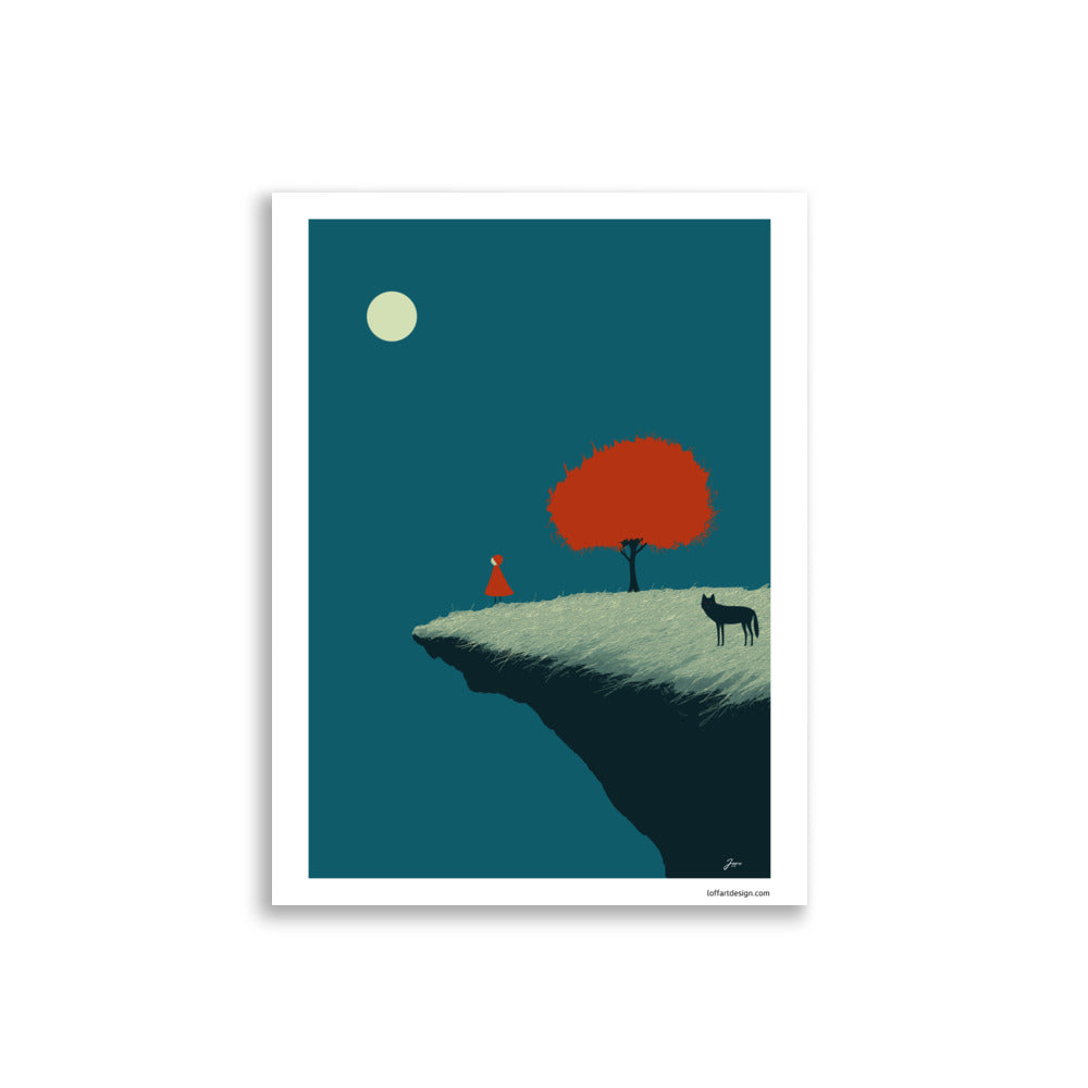 Little Red Riding Hood | Moonlit Encounter Poster