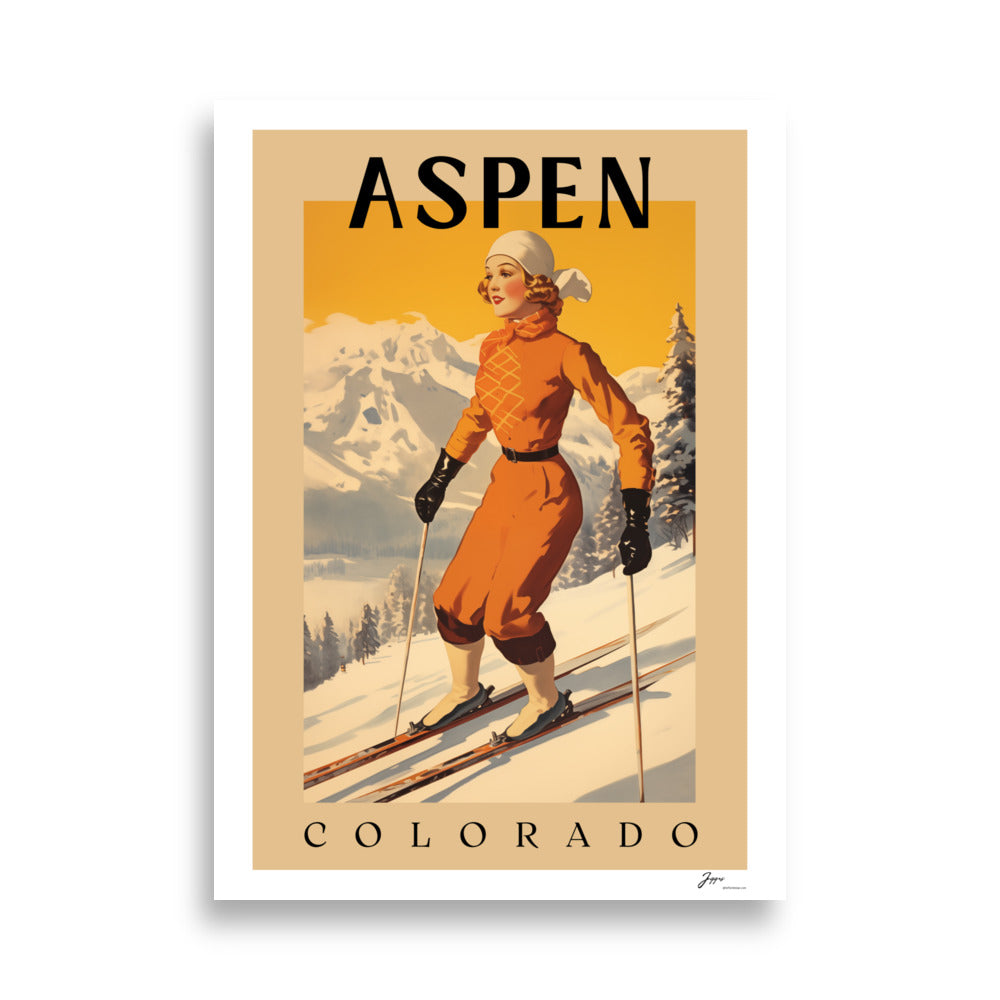 Aspen - Ski Vintage Poster