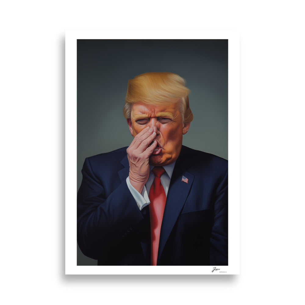 Trump - Funny Poster - Funny Bathroom Prints