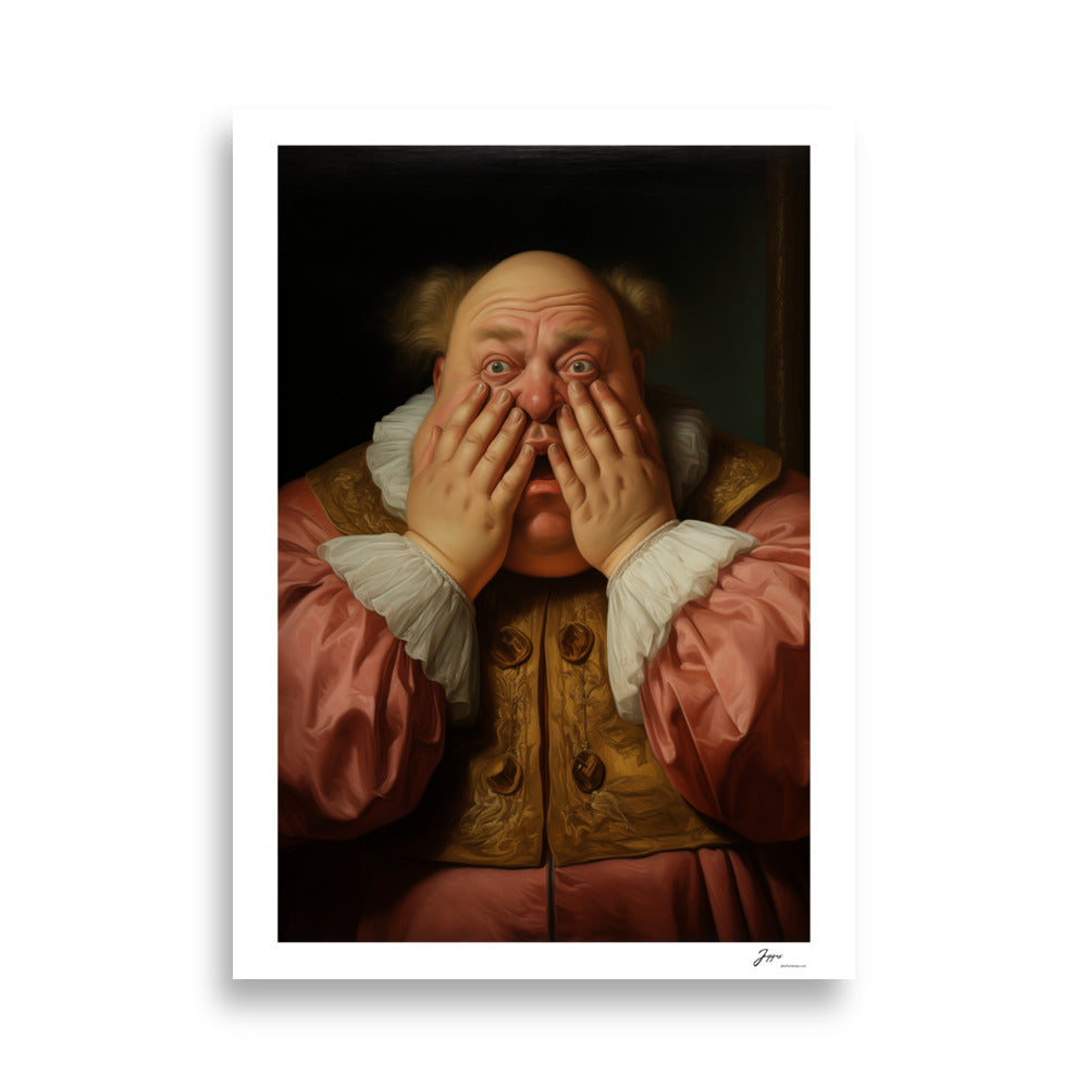 Baron Bartholomew  Poster - Funny Classical  Painting Portrait Prints