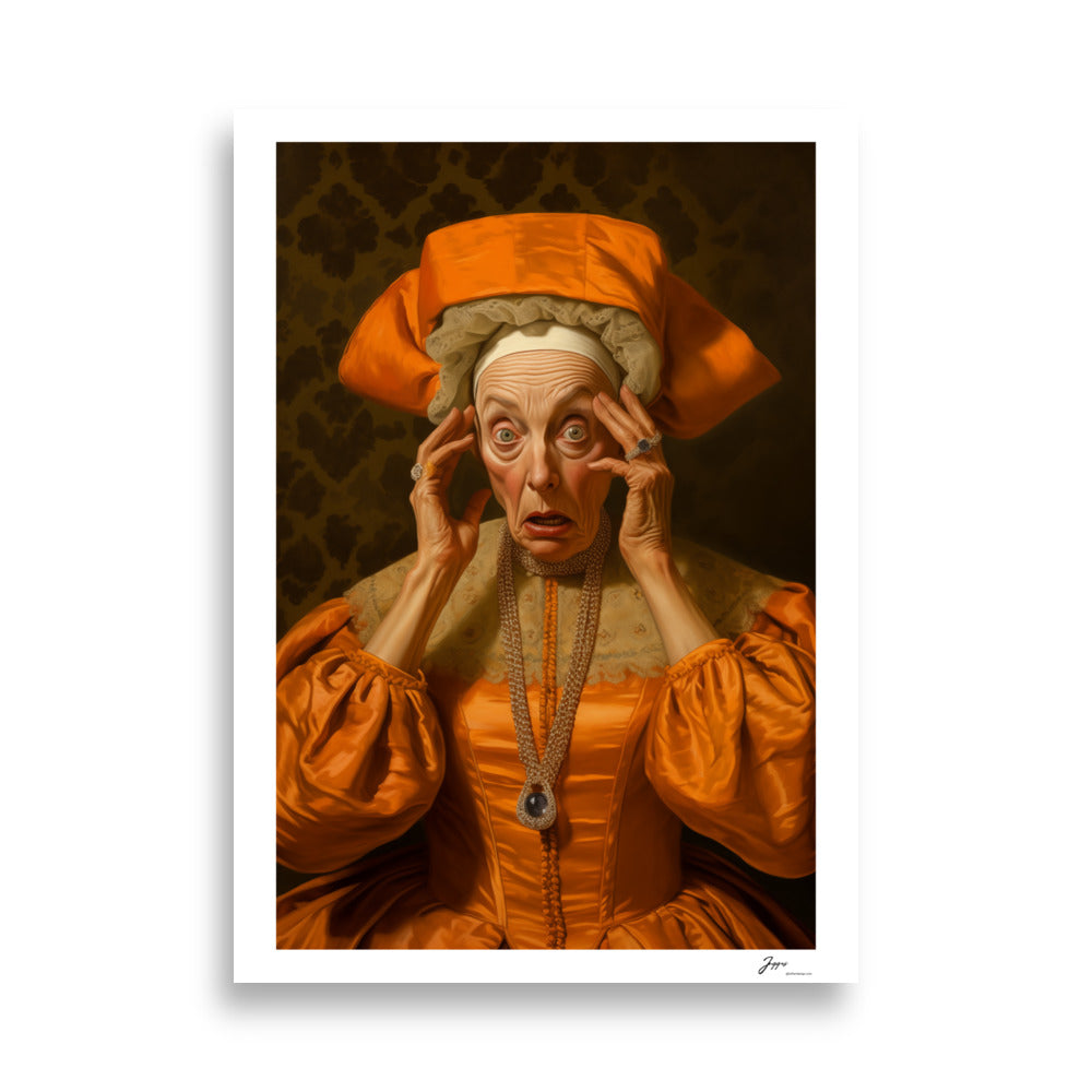 Duchess Seraphina - Poster - Funny Classical  Painting Portrait Prints