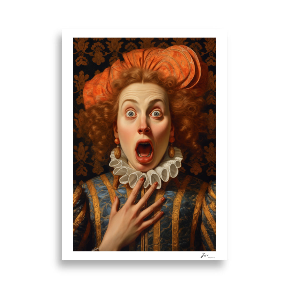 Dame Gwendolyn - Poster - Funny Bathroom Wall Art