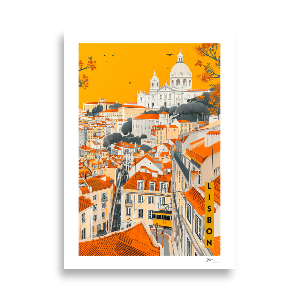 Paint in Yellow - City Vibes - Poster - Lisbon