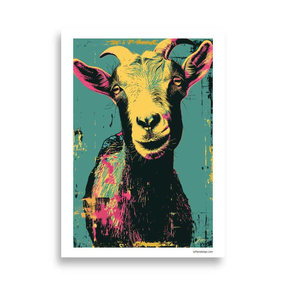 Billy - Farmyard Pop Portraits - Poster