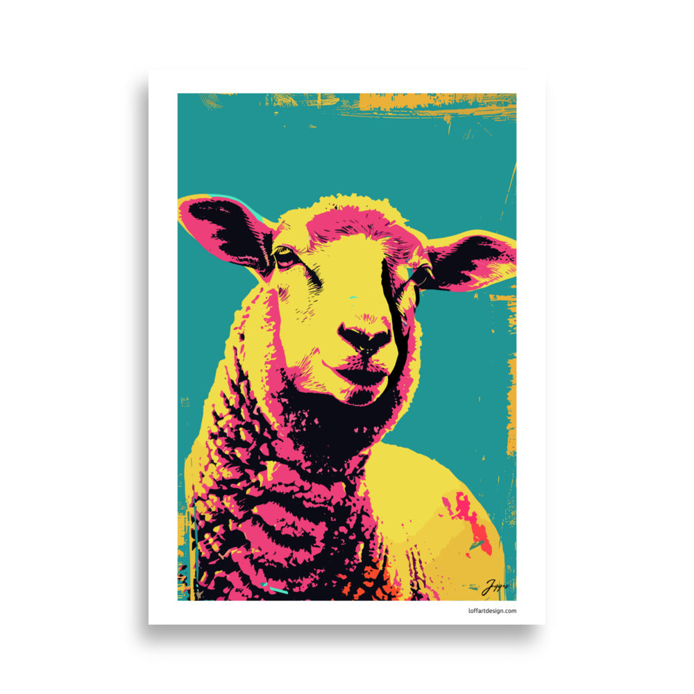 Olivia - Farmyard Pop Portraits Poster