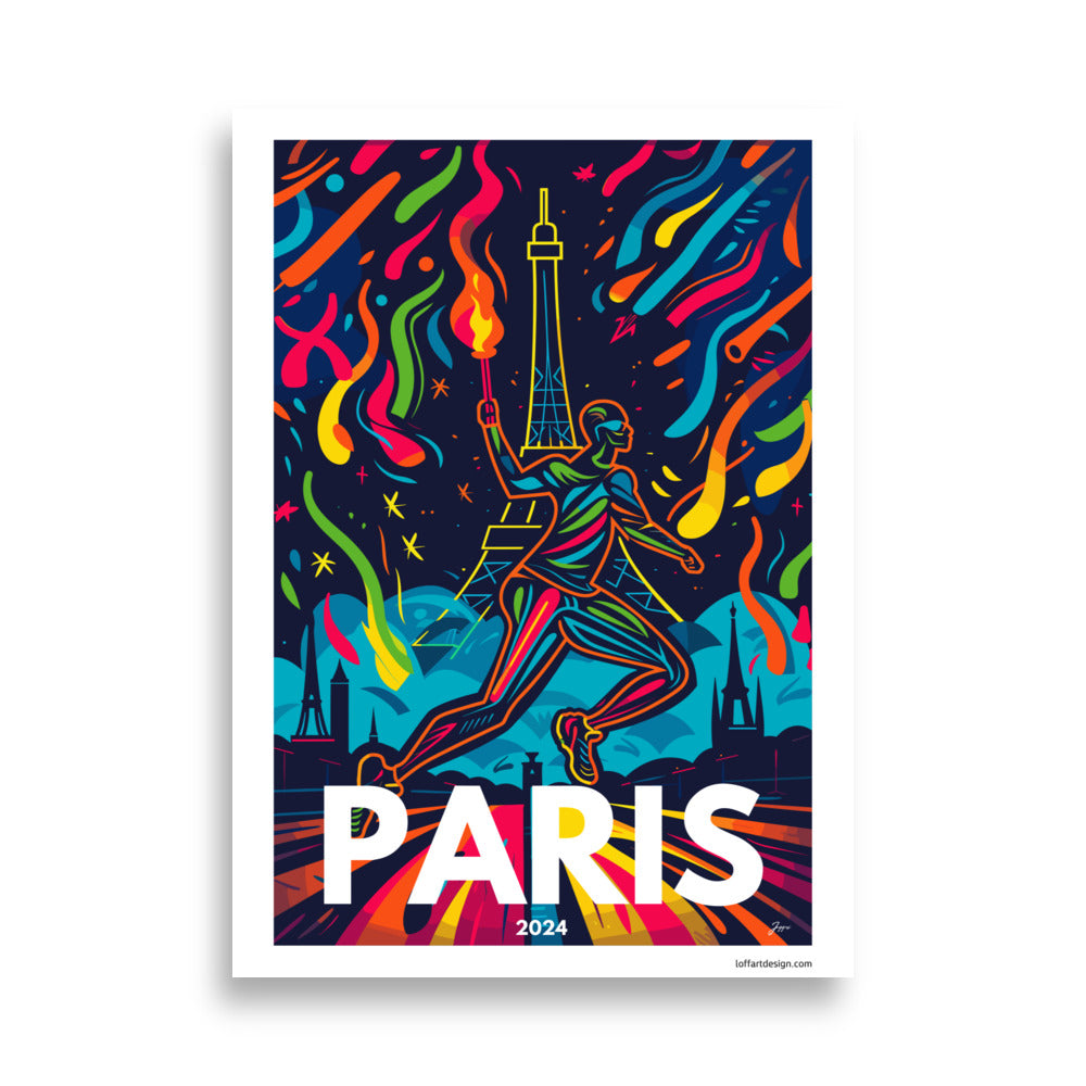 Paris 2024 Poster | Dynamic colors