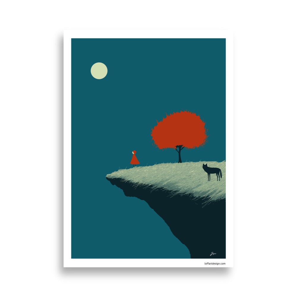 Little Red Riding Hood | Moonlit Encounter Poster