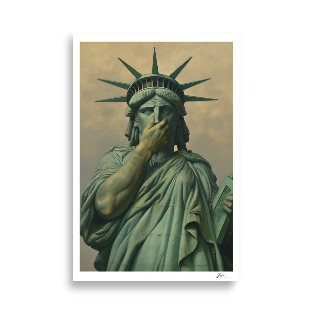 Liberty Statue - Poster - Funny Bathroom Prints