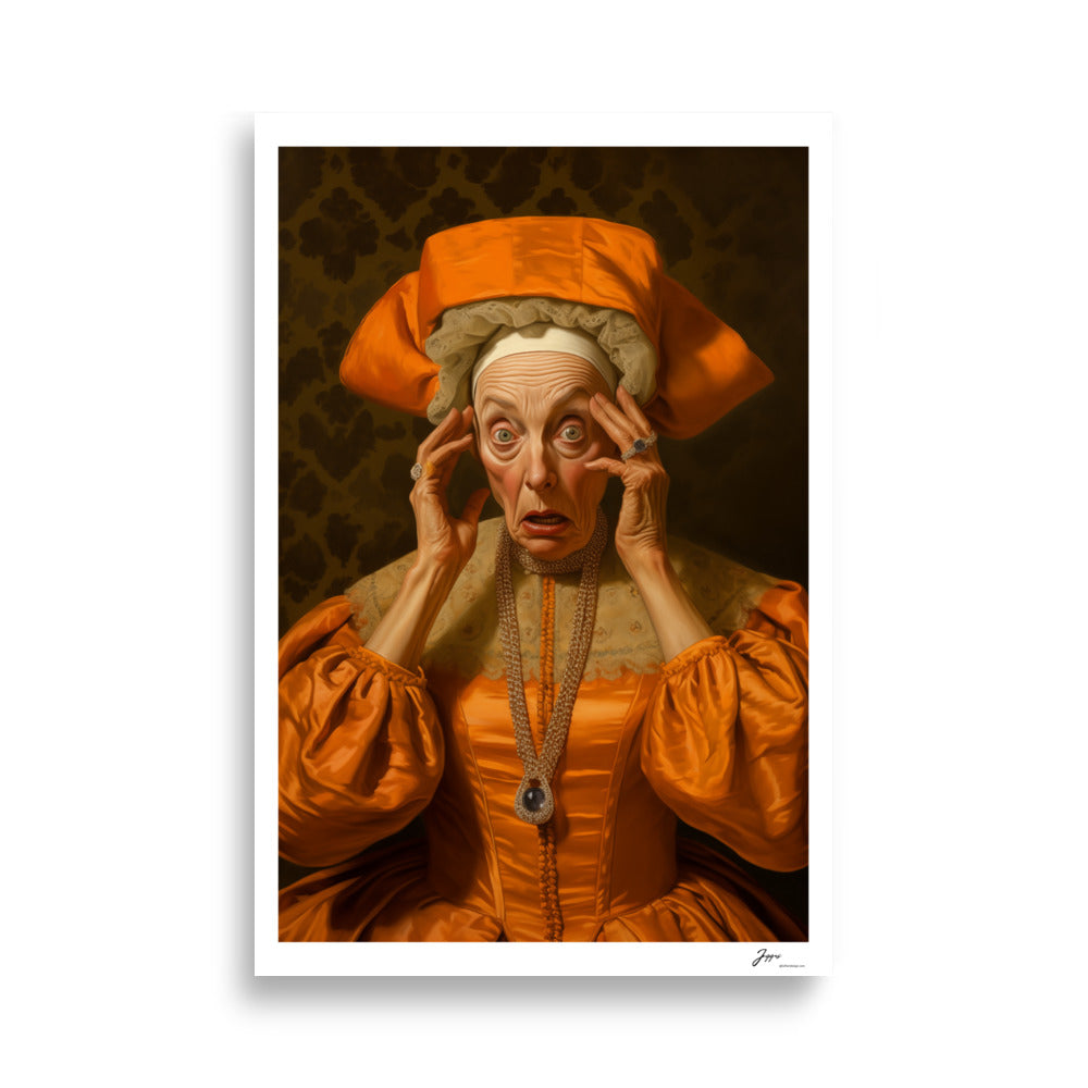 Duchess Seraphina - Poster - Funny Classical  Painting Portrait Prints