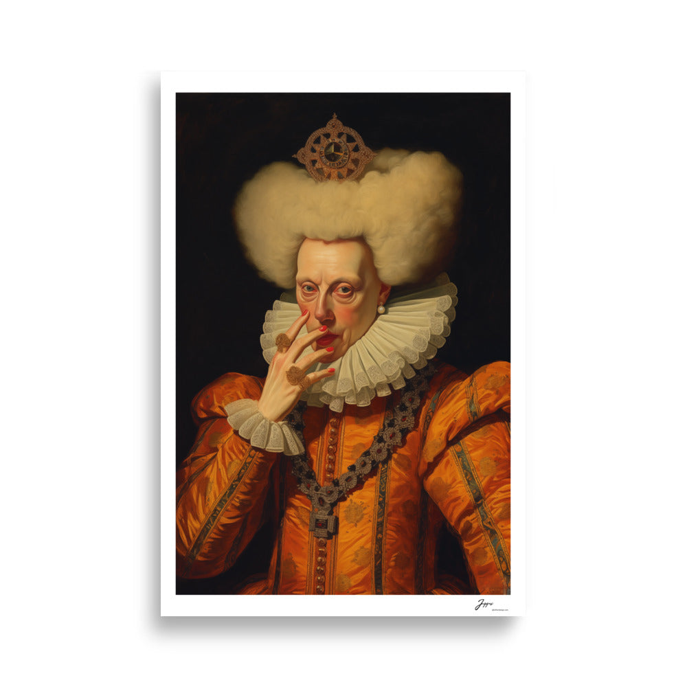 Countess Beatrice - Poster - Funny Classical  Painting Portrait Prints