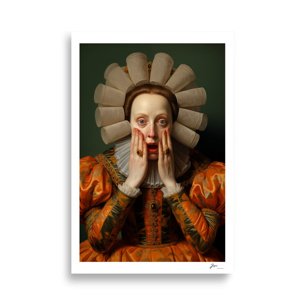 Marquessa Penelope - Poster - Funny Classical  Painting Portrait Prints