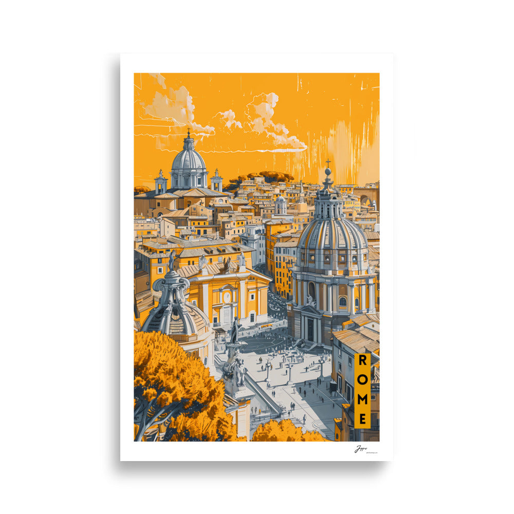 Paint in Yellow - City Vibes - Poster - Rome