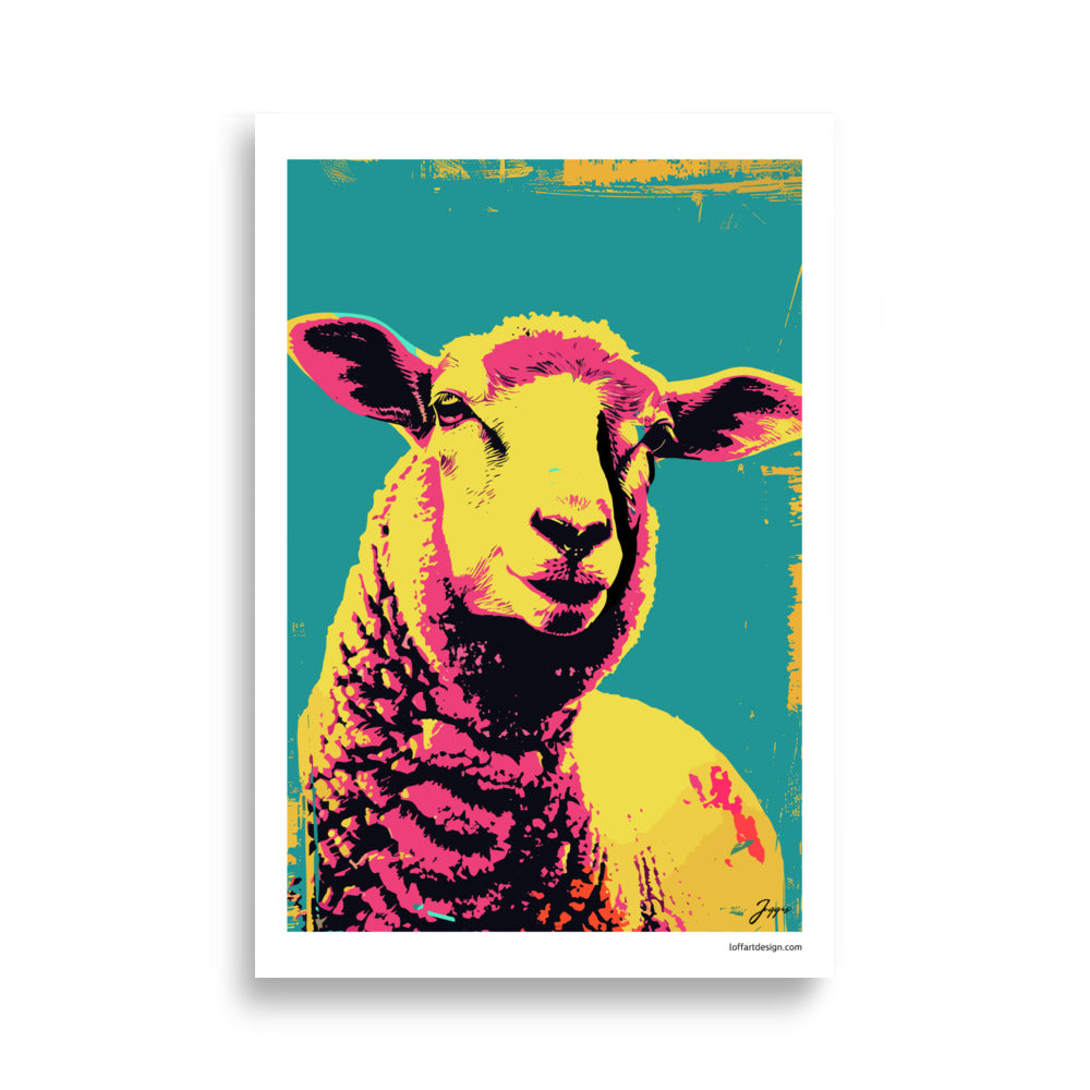 Olivia - Farmyard Pop Portraits Poster