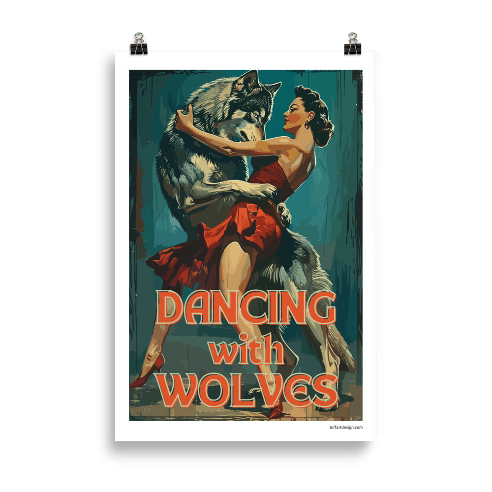 Dancing With Wolves - Funny Movie Poster