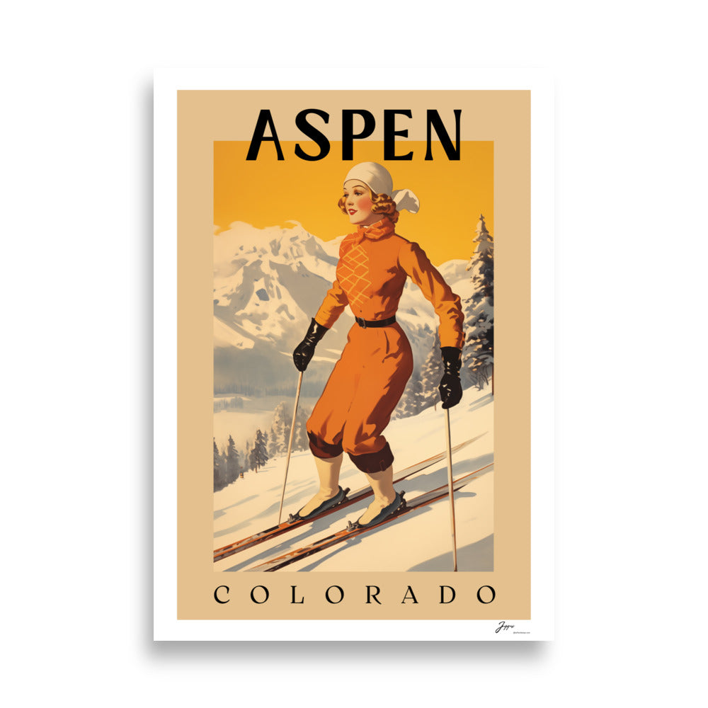 Aspen - Ski Vintage Poster