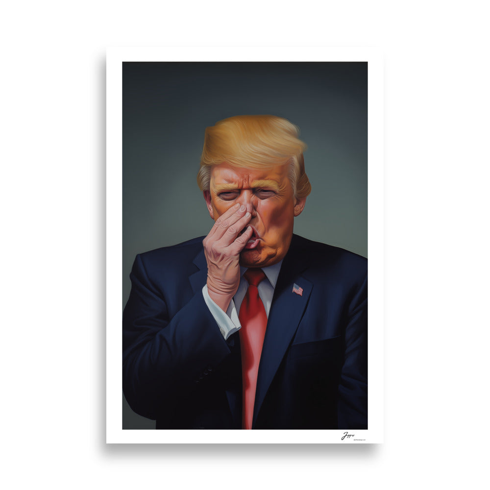 Trump - Funny Poster - Funny Bathroom Prints