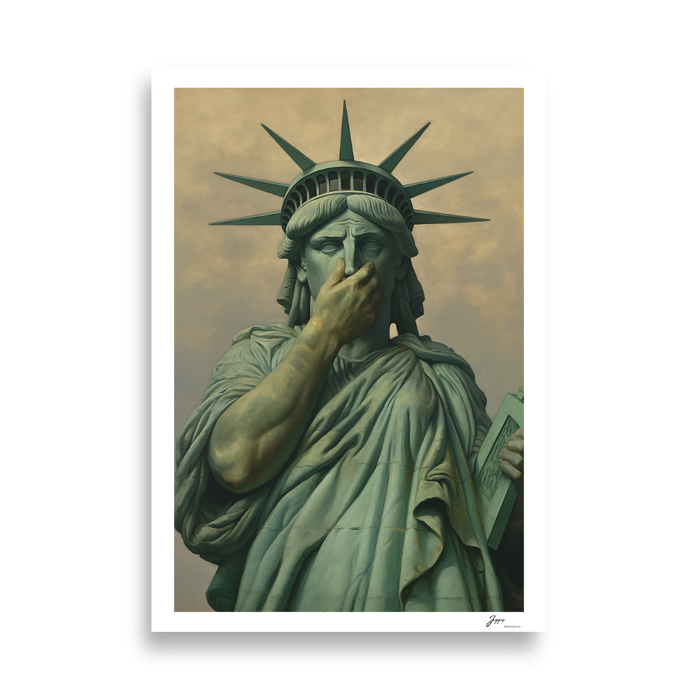 Liberty Statue - Poster - Funny Bathroom Prints