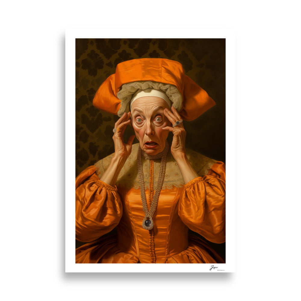 Duchess Seraphina - Poster - Funny Classical  Painting Portrait Prints