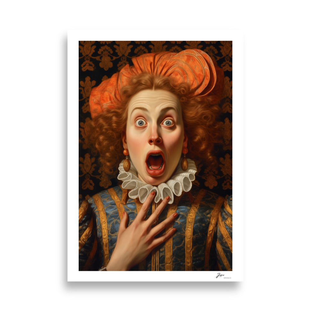 Dame Gwendolyn - Poster - Funny Bathroom Wall Art