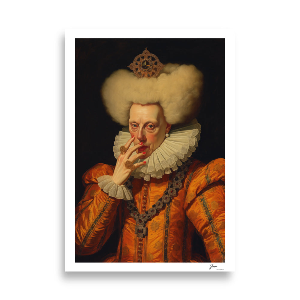 Countess Beatrice - Poster - Funny Classical  Painting Portrait Prints