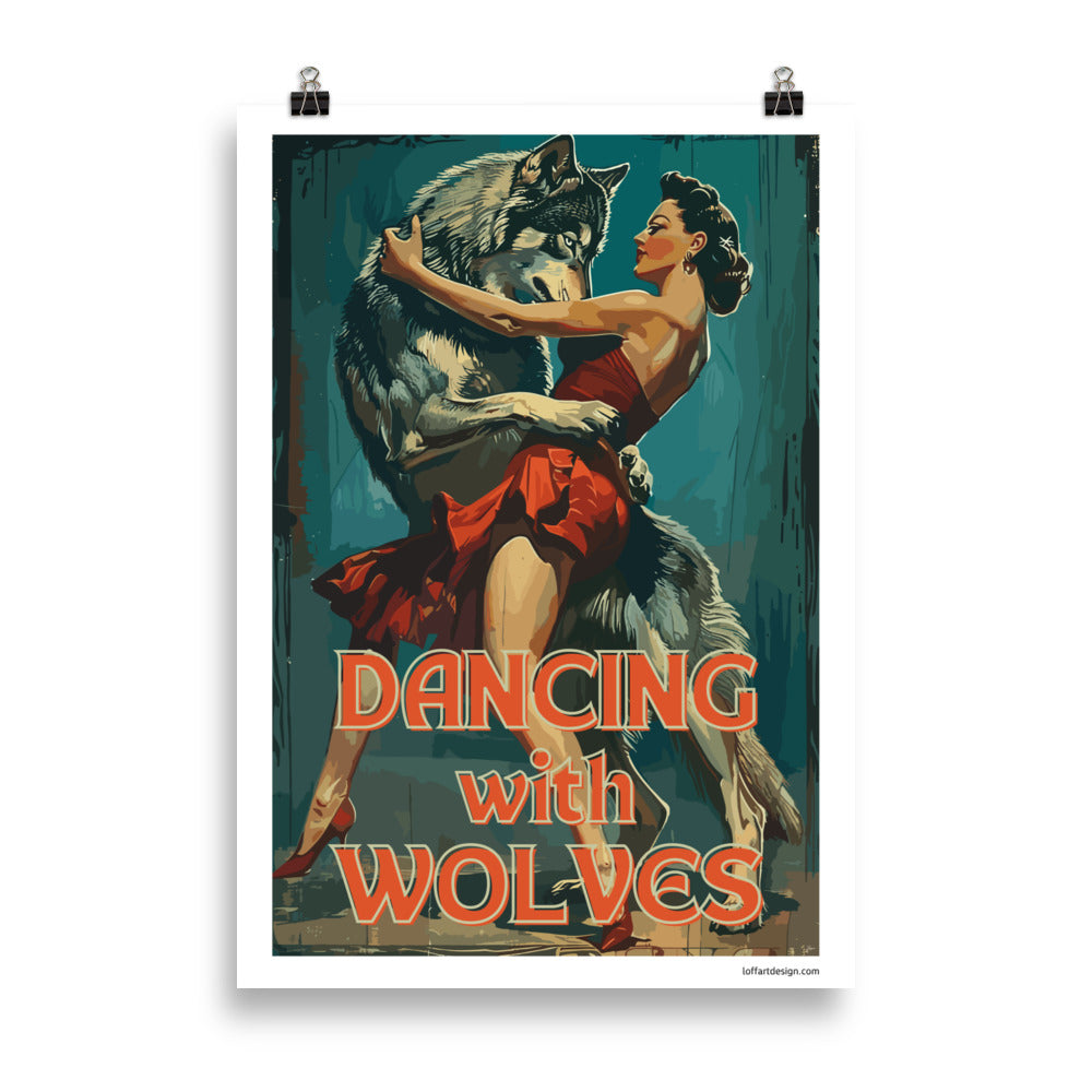 Dancing With Wolves - Funny Movie Poster