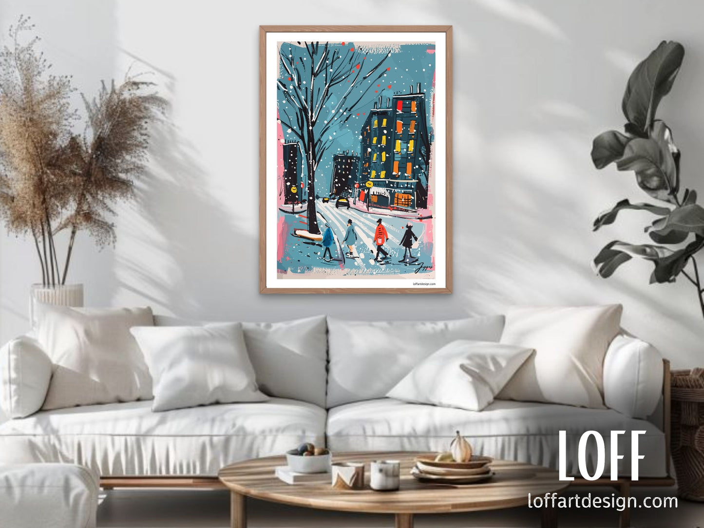 original wall art gift - urban life - home decor- Modern Contemporary Art - Airbnb Wall Art - Exclusive illustration