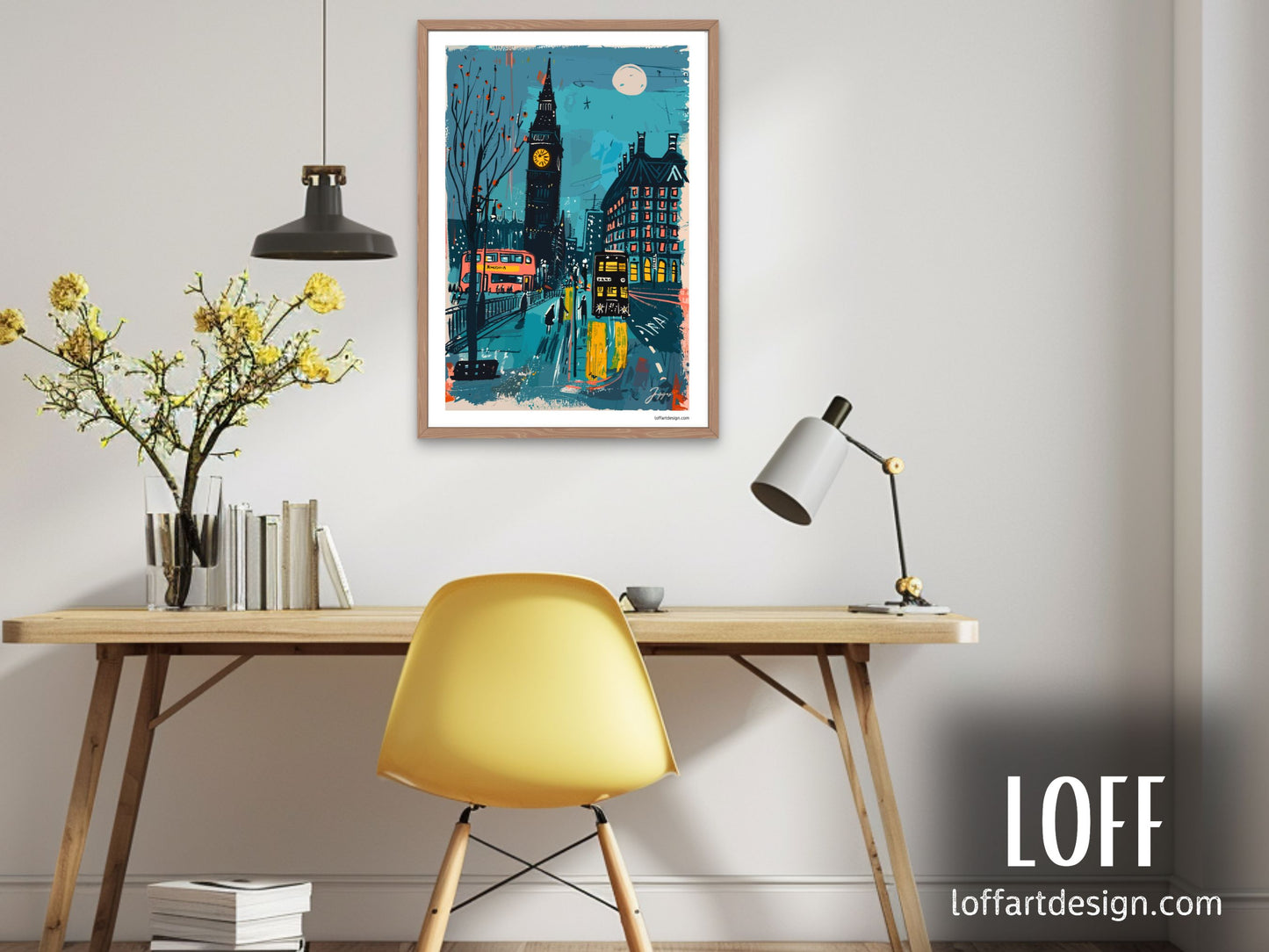 original wall art gift - urban life - home decor- Modern Contemporary Art - Airbnb Wall Art - Exclusive illustration