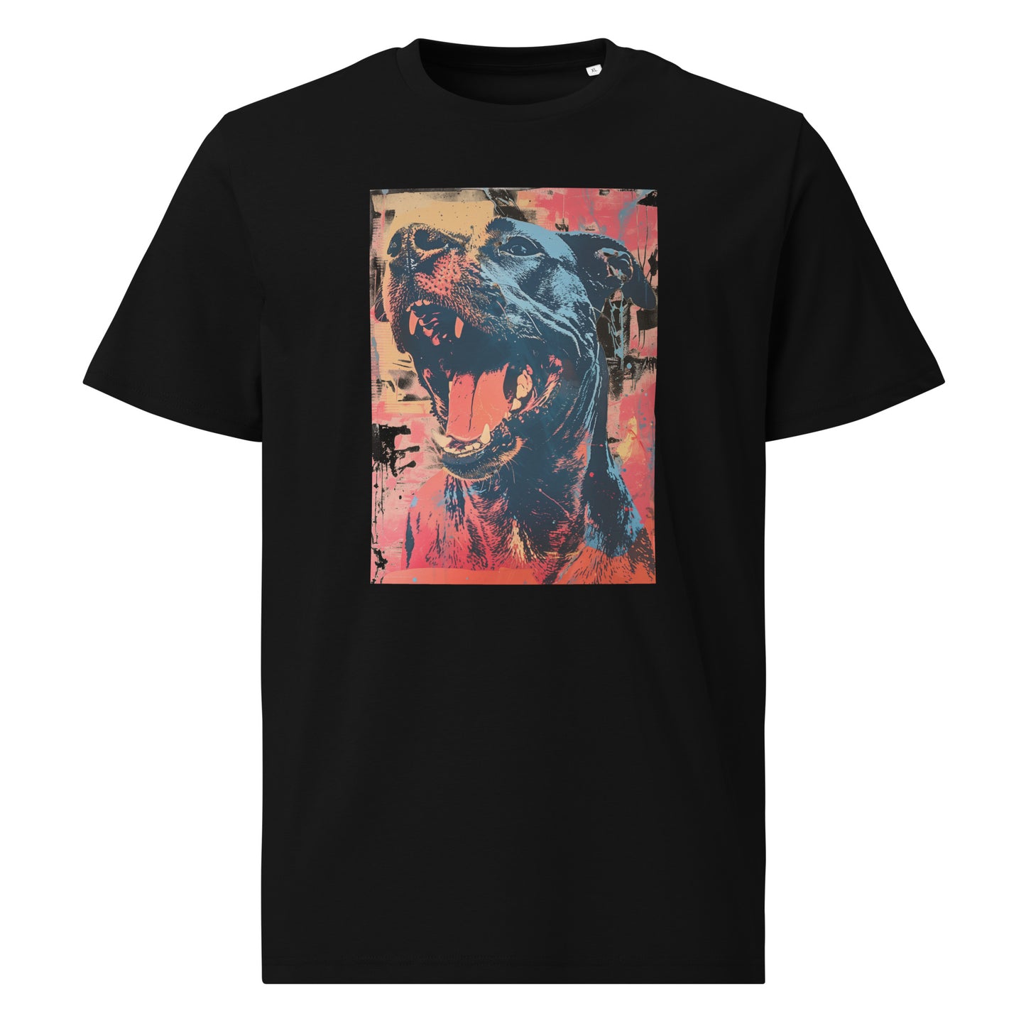 Thunder - pop art dog - Unisex organic cotton t-shirt